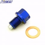 CNC BLUE BILLET MAGNETIC OIL DRAIN PLUG BOLT FOR YAMAHA YZ80 YZ100 YZ250F YZ450F YZ125 YZ250 YZ426F WR250F YZ490 WR200 WR250