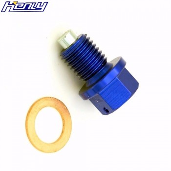 CNC BLUE BILLET MAGNETIC OIL DRAIN PLUG BOLT FOR YAMAHA YZ80 YZ100 YZ250F YZ450F YZ125 YZ250 YZ426F WR250F YZ490 WR200 WR250