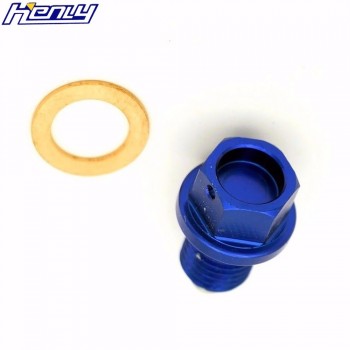 CNC BLUE BILLET MAGNETIC OIL DRAIN PLUG BOLT FOR YAMAHA YZ80 YZ100 YZ250F YZ450F YZ125 YZ250 YZ426F WR250F YZ490 WR200 WR250