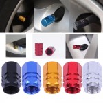 4Pcs Universal Aluminum Car Tyre Air Valve Caps Bicycle Tire Valve Cap Car Wheel Styling Round Red Black Blue Silver Gold