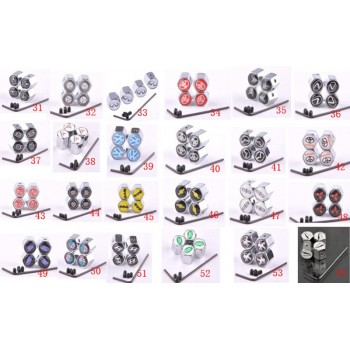 1 set Anti-theft Tire Valve Caps Various Car Logo Badge Emblem Tuning Safety Valve Stem Cover Car-Styling Parts