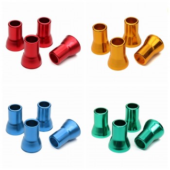 8pcs TR413 Aluminium Alloy Wheel Tyre Tire Cover Valve Stem Sleeves  with Hex Caps Red Yellow Blue Green Left Right Front Rear