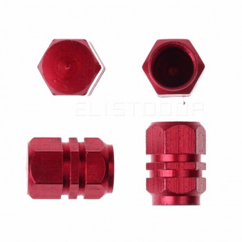 Aluminum Car Auto Hexagonal Ventile Rims Stem Air Valve Caps Bicycle Tire Tyre Cover Valve Cap Car Wheel Airtight Styling Round