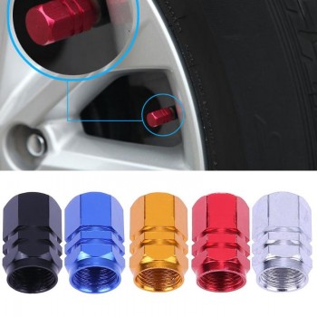 4pcs Theftproof Aluminum Car Wheel Tires Valves Stem Bicycle Round Valve Cap Covers Auto Dust Cover Car Styling Car Accessories