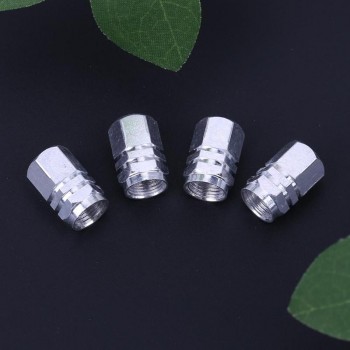 4pcs Theftproof Aluminum Car Wheel Tires Valves Stem Bicycle Round Valve Cap Covers Auto Dust Cover Car Styling Car Accessories