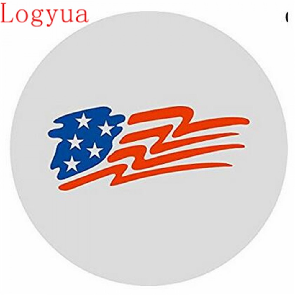 1Pcs Car White 14, 15,16, 17 inch USA Flags PVC PU Spare Tire Tyre Wheel  Valve Cover For America Flag Cars Accessories