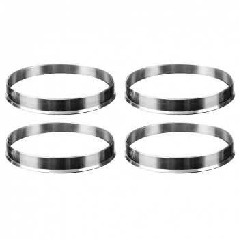 AUTO 4 x Universal Aluminum Hub Centric Ring Wheel Spacer Set 74.1mm O/D 72.6mm I/D