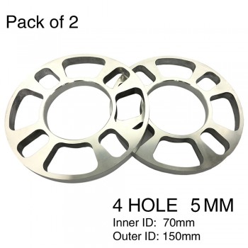 KKmoon 2Pcs Universal Aluminum 4 Hole Disc Brake Spacer Kit  5mm 12mm Thick Wheel Spacer