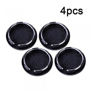 Black 4Pcs/set Plastic 50mm Car Trucks Vehicle Wheel Center Rim Hubs Covers Set Tyre No Badge Caps Covers Car Accessories