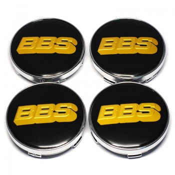 4pcs 60MM with 56mm Aluminum Logo BBS Car Wheel Center Caps Cover Emblem Wheel Center Hub Badge for BBS Rim Hubcap Car Styling