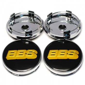 4pcs 60MM with 56mm Aluminum Logo BBS Car Wheel Center Caps Cover Emblem Wheel Center Hub Badge for BBS Rim Hubcap Car Styling