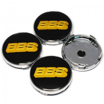 4pcs 60MM with 56mm Aluminum Logo BBS Car Wheel Center Caps Cover Emblem Wheel Center Hub Badge for BBS Rim Hubcap Car Styling