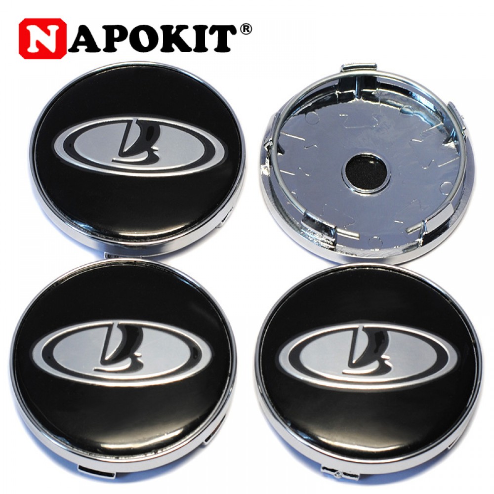 4Pcs 60mm with 56.5mm Logo LADA Car Wheel Center Hub Cap Badge Sticker Car Wheel Dust-proof Covers Decal Car Styling Accessories