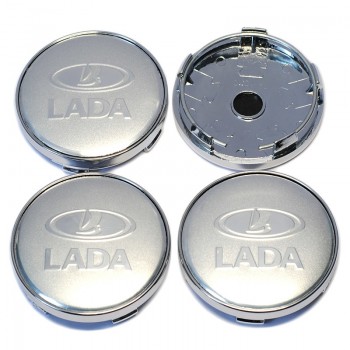 4Pcs 60mm with 56.5mm Logo LADA Car Wheel Center Hub Cap Badge Sticker Car Wheel Dust-proof Covers Decal Car Styling Accessories