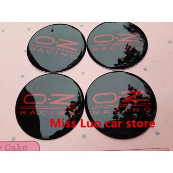 4PCS Free shipping 65mm Black red O.Z OZ auto car badge Decals wheel center hub caps badge dust-proof stickers Auto accessories