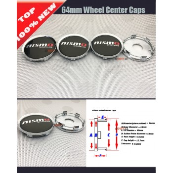 Good quality 4pcs/lot 60mm 56mm 135mm 64mm Nismo Logo Car Wheel Center Cap Hub Caps Car Rims Cover Badge Emblem Car styling