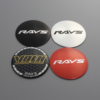 KOM 56.5mm 4pcs/lot wheels sticker center hub auto refitting logo centre sticker emblems rays volk ssr work vs ms jp sign badges