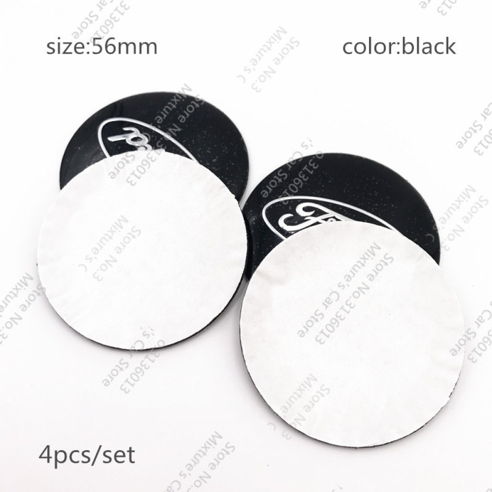 4pcs/set 56mm 60mm Car Wheel Center Hub Cap Cover Stickers Black Rim Emblem Badge Fit For FORD fiesta focus 2 3 MK2 mondeo mk4