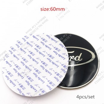 4pcs/set 56mm 60mm Car Wheel Center Hub Cap Cover Stickers Black Rim Emblem Badge Fit For FORD fiesta focus 2 3 MK2 mondeo mk4