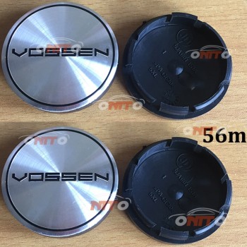 Car styling 4pcs/lot 56mm Black Car Custom Alloy ABS Rim Wheel Hub Hubcaps Center Center Caps Cover for vossen car emblem badge