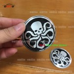 4pc black 56mm Hail Hydra Wheel Center Caps Emblem sticker Squidward logo 3d stickers Hubcap Badges