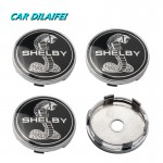 4pcs 60mm 3D Cobra Snake Car Emblem Tire Wheel Center Hub Cap Badge wheel Decal Sticker for Ford mustang Shelby GT500 GT350