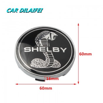 4pcs 60mm 3D Cobra Snake Car Emblem Tire Wheel Center Hub Cap Badge wheel Decal Sticker for Ford mustang Shelby GT500 GT350