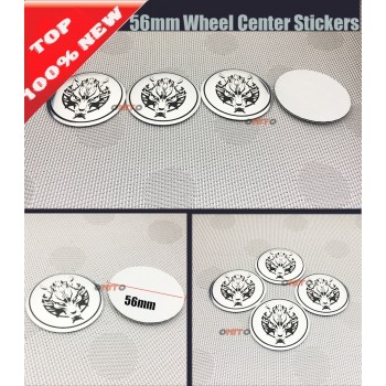 Wholesale Car Wheel Hub caps 100pcs/lot Car Wheel Center Hub Cap Car Rim Emblem Badge cover for wolf head logo Car Styling