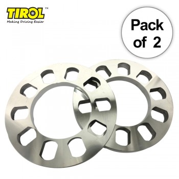 TIROL 2PCS Universal Wheel Spacer 5 hole Disc Brake Spacer Kit 12MM Thick wheel spacer T12853GLa Free Shipping