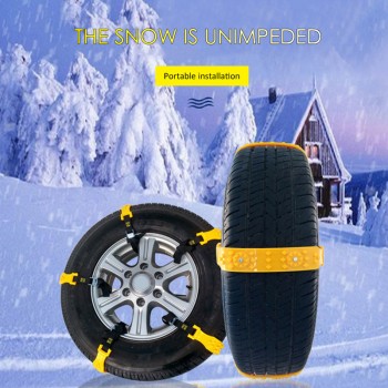 10pcs Universal Snow Chain Snow Widened Tire Anti-skid Chain Beef Tendon Thickening Snow Chain Winter Car Protection Accessories