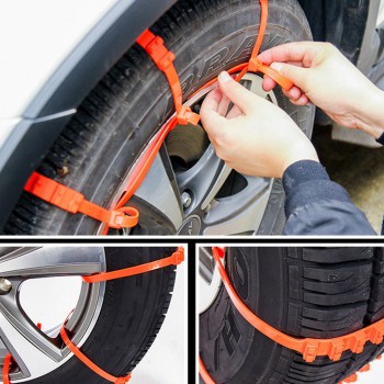 10Pcs/lot Universal Car Tire Wheel Snow Anti-Skid Chain Belt Car-Styling Mud Plastic Winter SUV Tyres Autocross Outdoor Offroad