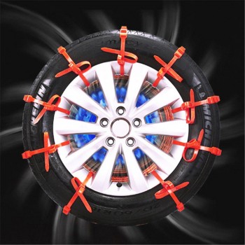 wupp 10 Pcs Snow Tire Chain Car Anti-Skid Emergency Winter Driving Spikes Car Tires Dec26 Drop Ship