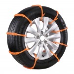 FLY5D Nylon Universal Anti-Skid Tire Chain Orange 155-285MM OPP Bag Snow Chain Wear Resistant And Safety Suitable For Auto