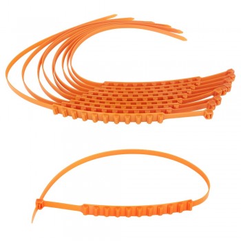 FLY5D Nylon Universal Anti-Skid Tire Chain Orange 155-285MM OPP Bag Snow Chain Wear Resistant And Safety Suitable For Auto