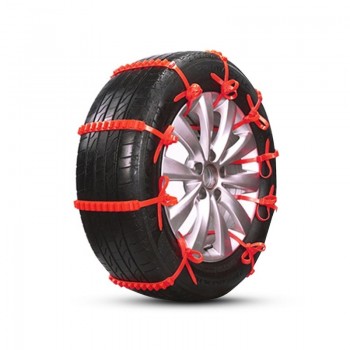 1pc Nylon Snow Chain Non-slip Chain Car Emergency Wheel Tire Snow Anti-skid Emergency Chain for Car SUV Truck  Safety Driving