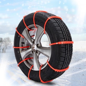 1pc Nylon Snow Chain Non-slip Chain Car Emergency Wheel Tire Snow Anti-skid Emergency Chain for Car SUV Truck  Safety Driving