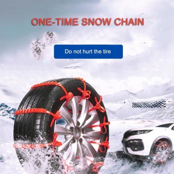 1pc Nylon Snow Chain Non-slip Chain Car Emergency Wheel Tire Snow Anti-skid Emergency Chain for Car SUV Truck  Safety Driving