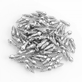 100Pcs Car Tires Studs Screw 12mm Anti-Slip Winter Snow Spikes Wheel Tyres Snow Chains Studs For Car Vehicle Truck Motorcycle