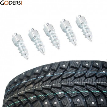 100Pcs Universal Winter Car Anti Slip Screw Stud Wheel Tire Snow Nail Spike Strong And Durable Tire Anti-Slip Screw Stud