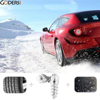 100Pcs Universal Winter Car Anti Slip Screw Stud Wheel Tire Snow Nail Spike Strong And Durable Tire Anti-Slip Screw Stud