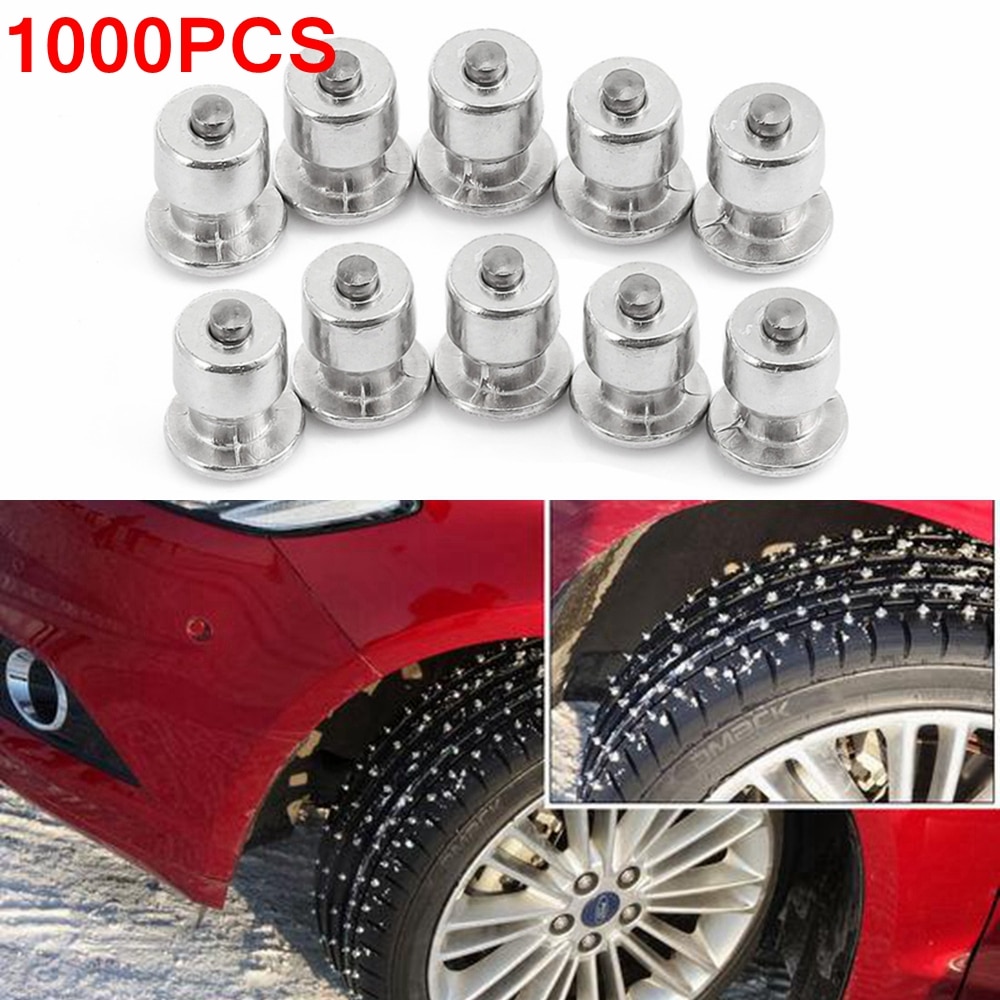 1000PCS Tyre Winter Wheel Lugs Screws Snow Spikes Tire Studs Screw Car Styling Spikes Winter Tire Snow Chains Spike Motorcycle