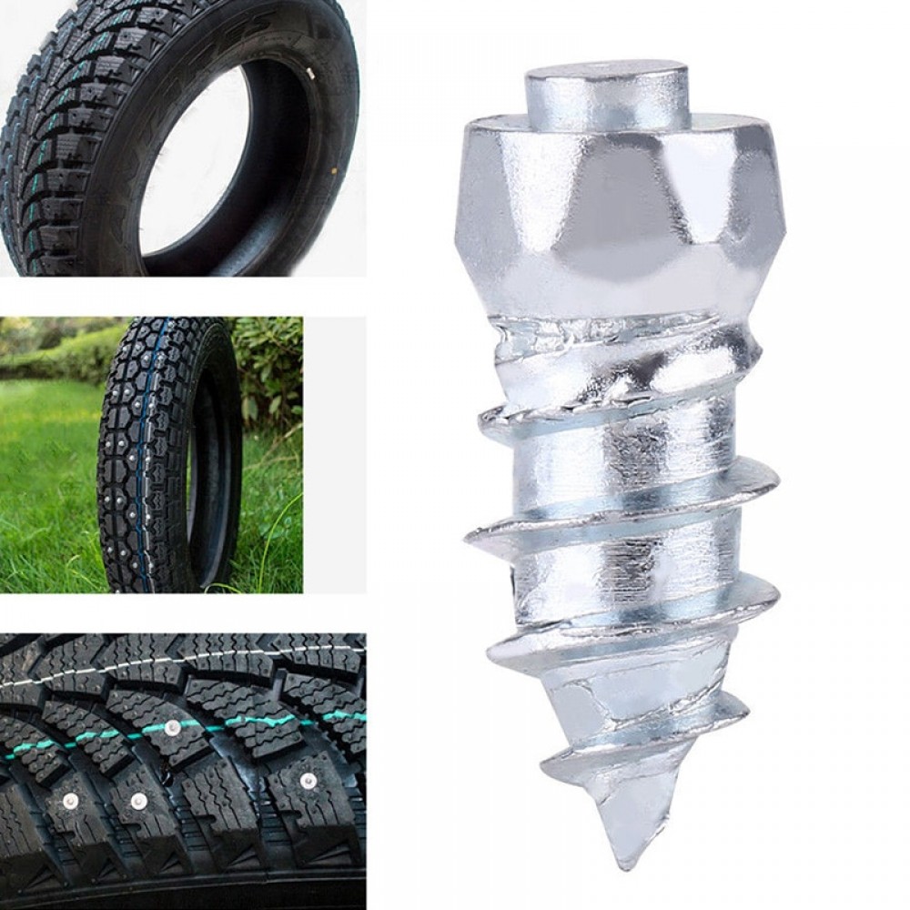 100pcs 6mmx15mm Screw Tire Stud Anti-Slip Wheel Tire Snow Chain Anti Skid Ice Stud Car Off-Road Tire Tyre Screw Spikes