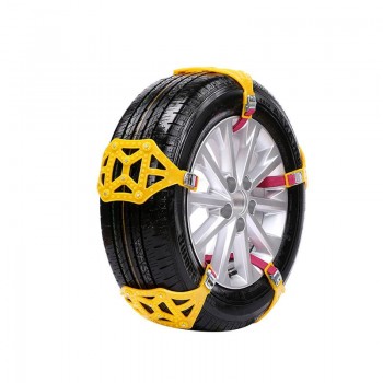 6PCS/ Set Universal Beef Tendon Thickened Emergency Tire Chains Snow Chains Anti-skid Chains With Gloves Car Accessories