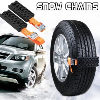 2Pcs Car Tire Anti-Skid Block Vehicle Emergency Snow Chain Universal Anti-Skid