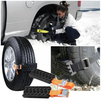 2Pcs Car Tire Anti-Skid Block Vehicle Emergency Snow Chain Universal Anti-Skid