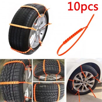 10PCS X 295mm Car Truck Snow Anti-skid Wheel Tire Chains Universal Fit Tyre Width