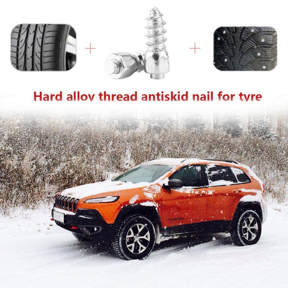 100Pcs 12mm Winter Car Vehicle Anti Slip Screw Stud Wheel Tire Snow Nail Spike Anti-Slip Screws For SUV Auto Accessories