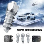 100Pcs Car Tires Studs Anti-Slip Wheel Tire Screw Non-Skip Stud Winter Snow Chains Ice Spikes Racing Track Tyre Screws