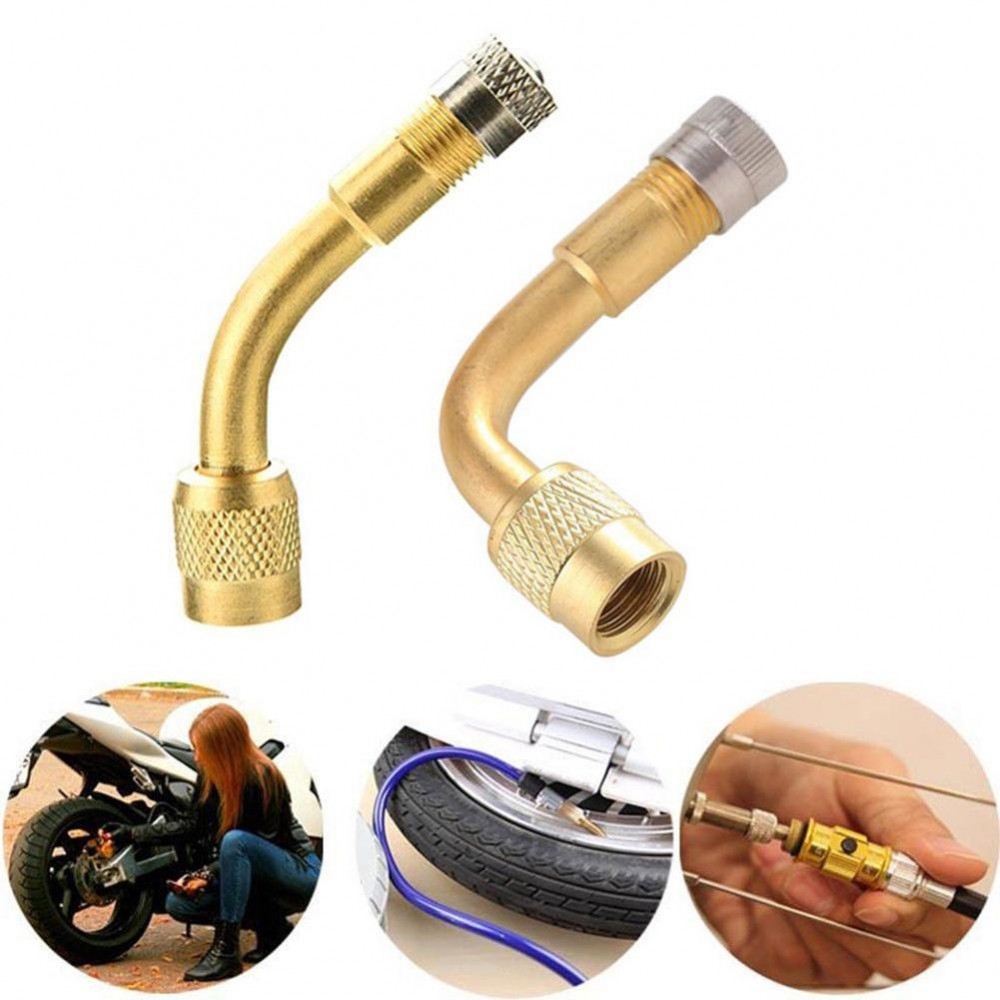 45/90/135 Degree Angle Brass Air Tyre Valve Schrader Valve Stem with Extension Adapter Air Tyre Valve Stem Extender Freeshipping