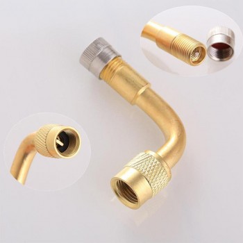 45/90/135 Degree Angle Brass Air Tyre Valve Schrader Valve Stem with Extension Adapter Air Tyre Valve Stem Extender Freeshipping